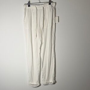 NWT Cynthia Rowley light weight white pants
